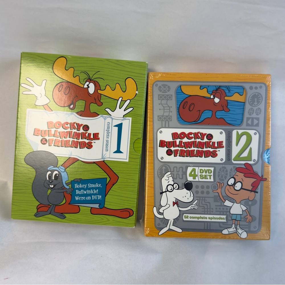 TWO Rocky and Bullwinkle DVD Set NWT